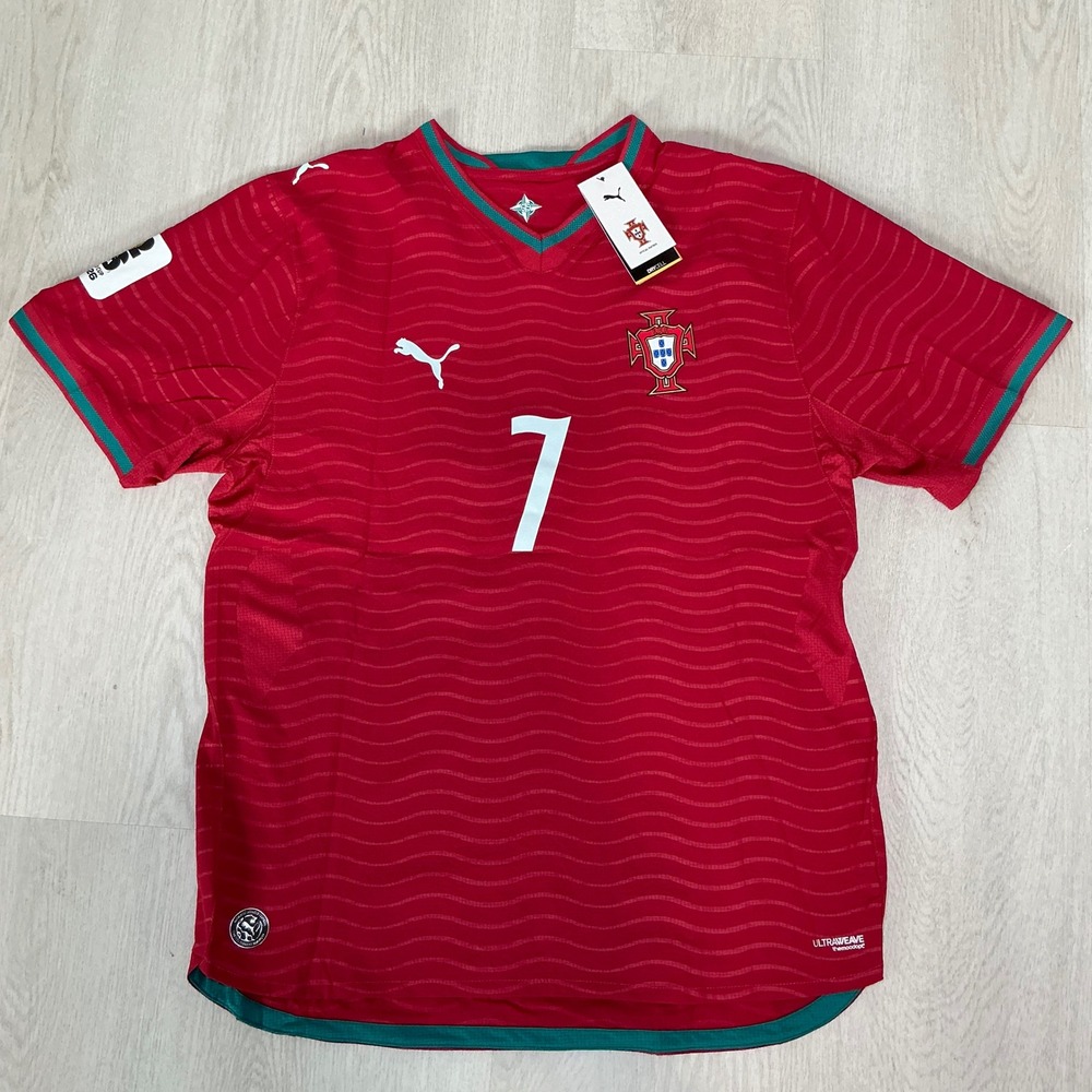 Puma Portugal Ronaldo 7 Authentic Jersey Red Soccer Mens 2XL New